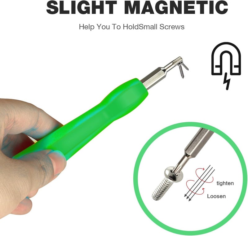 HAO HELPER Video Screwdriver Bit Set for Battery and Wifi Access - Fits All Video Doorbell Models (Green) - Image 4